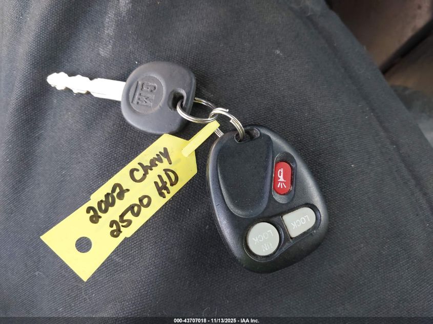 2002 Chevrolet Silverado 2500Hd Lt VIN: 1GCHK23182F191034 Lot: 43707018