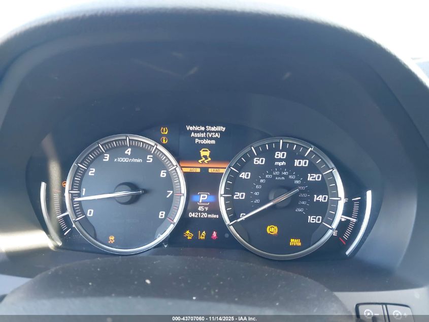 2020 Acura Mdx Standard VIN: 5J8YD4H30LL041620 Lot: 43707060