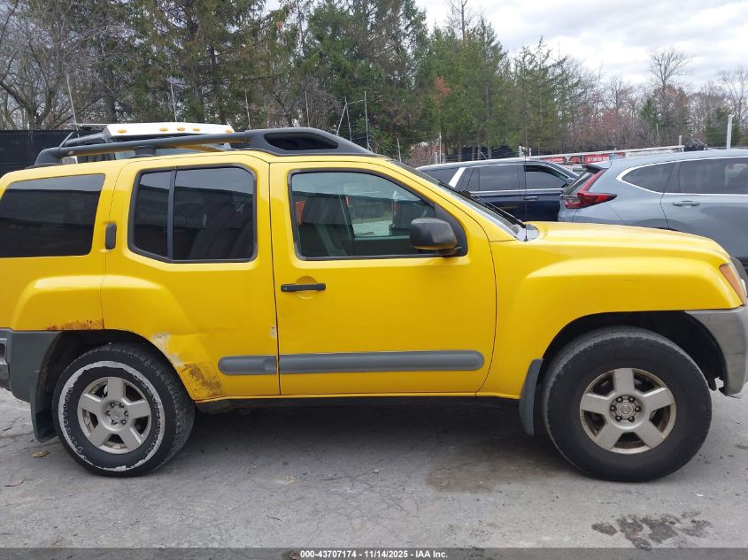 2005 Nissan Xterra S VIN: 5N1AN08W35C618302 Lot: 43707174