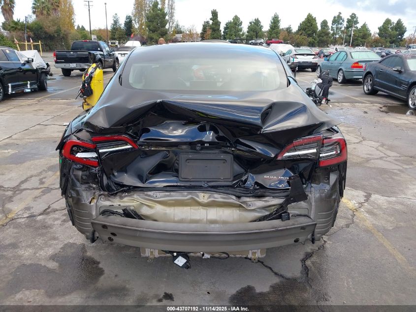 2022 Tesla Model 3 Performance Dual Motor All-Wheel Drive VIN: 5YJ3E1EC4NF327145 Lot: 43707192