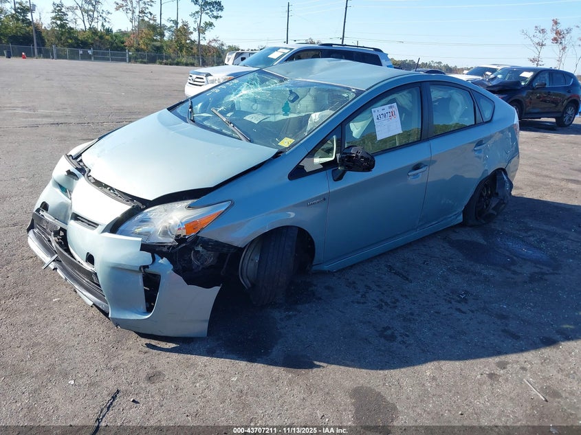 JTDKN3DU3E1791392 2014 TOYOTA PRIUS photo no. 2
