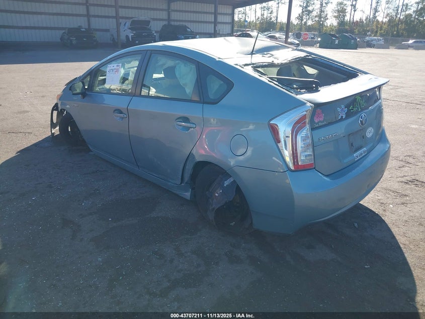 JTDKN3DU3E1791392 2014 TOYOTA PRIUS photo no. 3