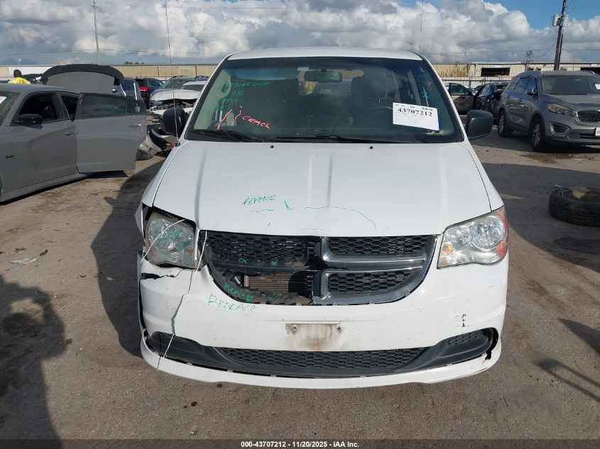 2016 Dodge Grand Caravan American Value Pkg VIN: 2C4RDGBG8GR134673 Lot: 43707212
