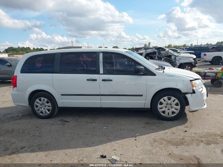 2016 Dodge Grand Caravan American Value Pkg VIN: 2C4RDGBG8GR134673 Lot: 43707212