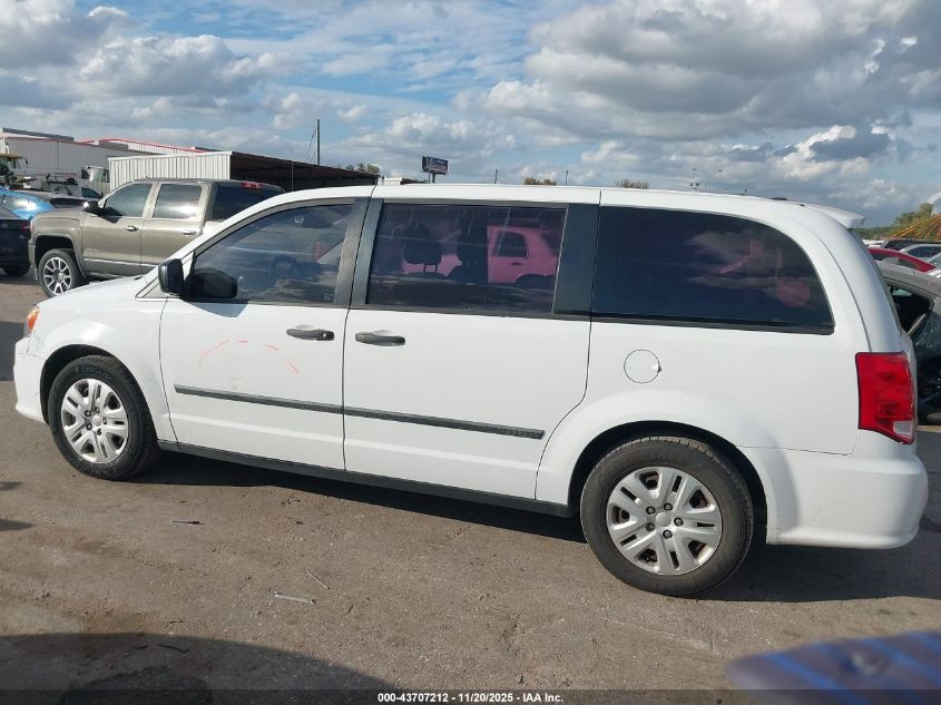 2016 Dodge Grand Caravan American Value Pkg VIN: 2C4RDGBG8GR134673 Lot: 43707212