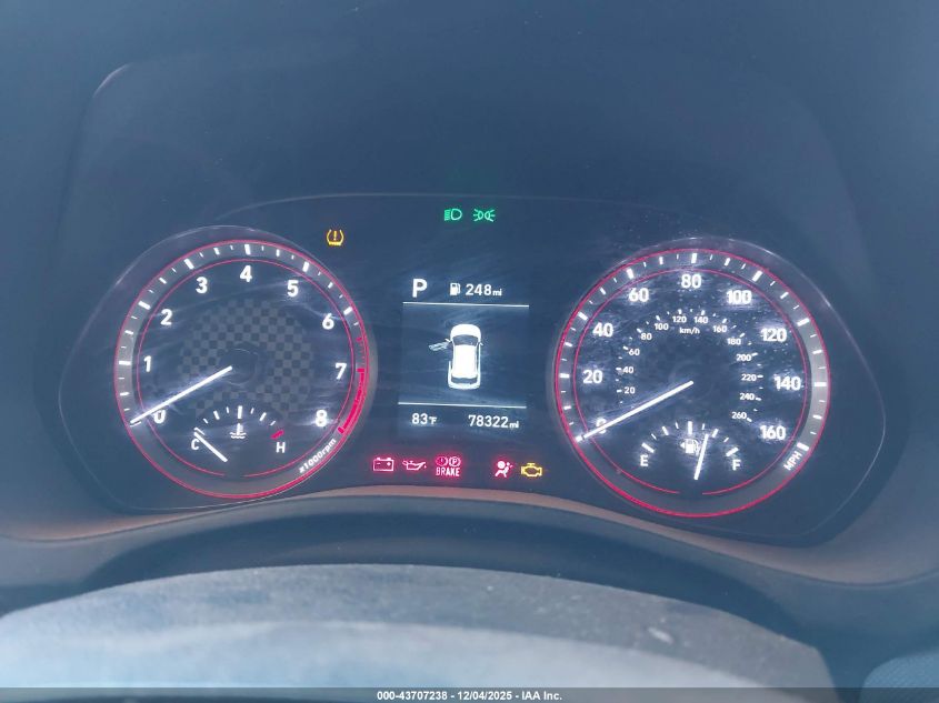 2019 Hyundai Veloster 2.0 VIN: KMHTG6AFXKU012484 Lot: 43707238