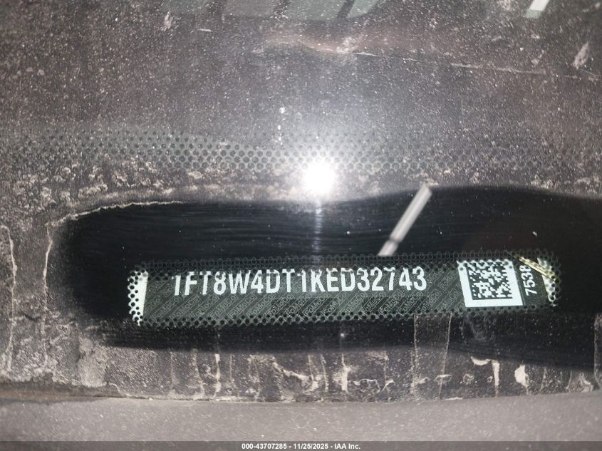 2019 Ford F450 VIN: AFT8W4DT1KED32743 Lot: 43707285
