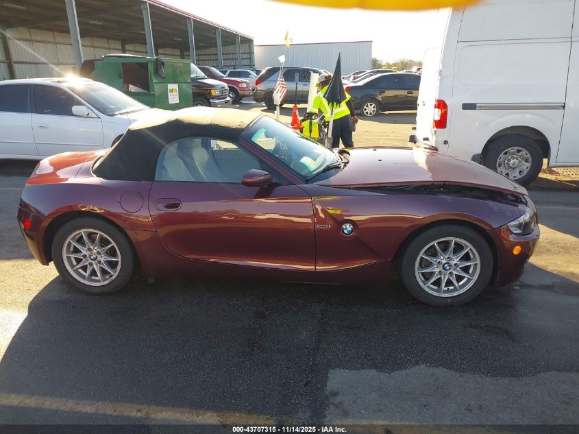 2005 BMW Z4 2.5I VIN: 4USBT33535LR70546 Lot: 43707315