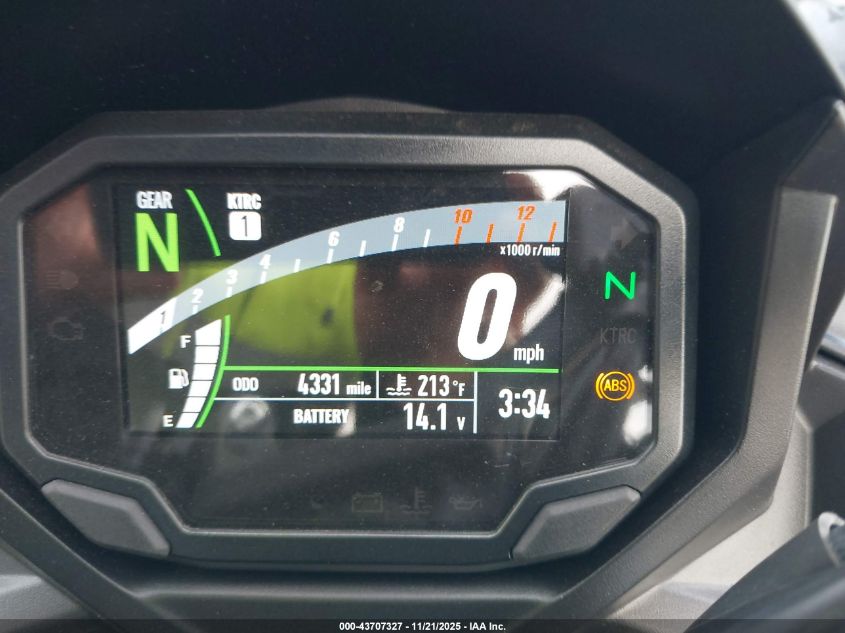 2025 Kawasaki Ex650 P VIN: ML5EXEP16SDAE0553 Lot: 43707327