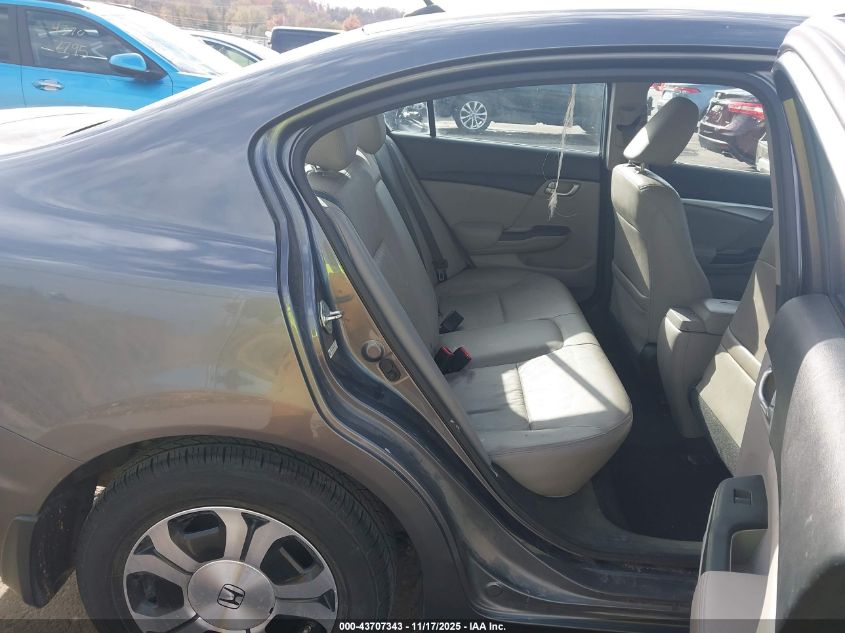 2013 Honda Civic Hybrid VIN: 19XFB4F31DE003676 Lot: 43707343