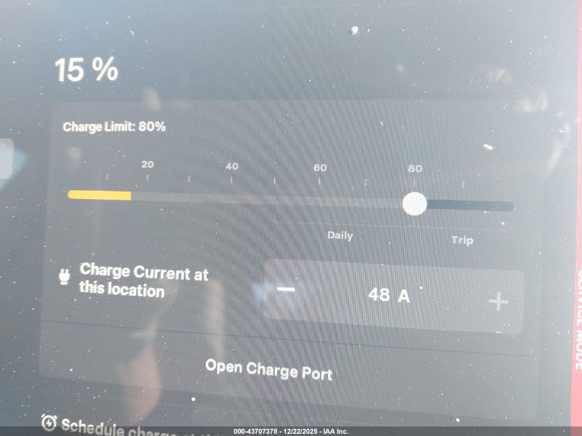 2025 Tesla Model Y Long Range Dual Motor Rear-Wheel Drive VIN: 7SAYGDED4SA357882 Lot: 43707378