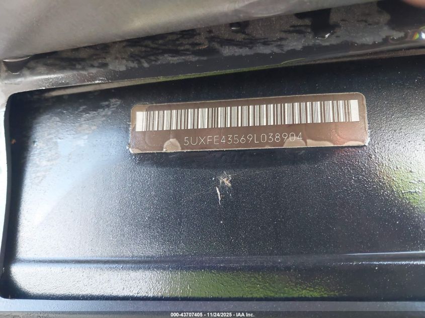 2009 BMW X5 xDrive30I VIN: 5UXFE43569L038904 Lot: 43707405