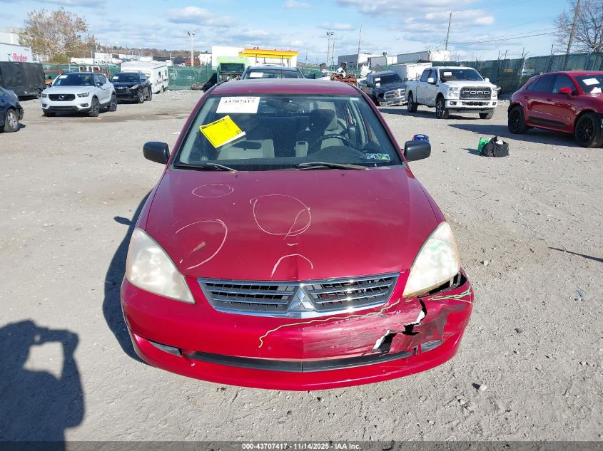 2006 Mitsubishi Lancer Es/Se VIN: JA3AJ26E86U056669 Lot: 43707417