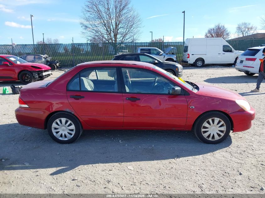 2006 Mitsubishi Lancer Es/Se VIN: JA3AJ26E86U056669 Lot: 43707417