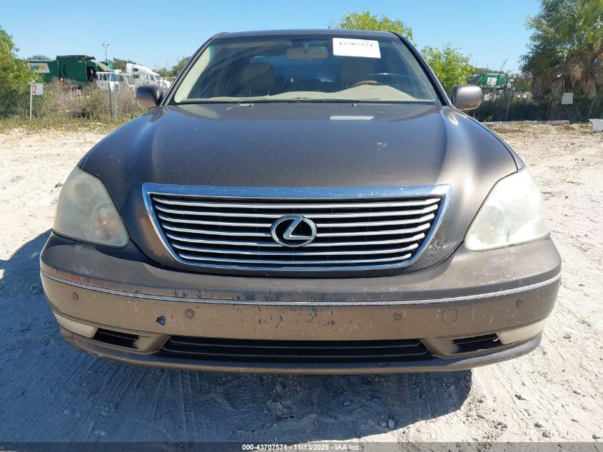 2005 Lexus Ls 430 VIN: JTHBN36F755018656 Lot: 43707571