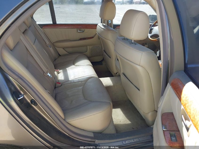 2005 Lexus Ls 430 VIN: JTHBN36F755018656 Lot: 43707571