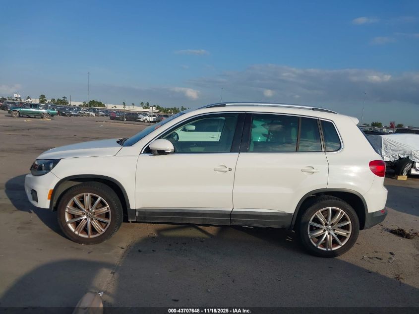 2012 Volkswagen Tiguan Se VIN: WVGAV7AX2CW565373 Lot: 43707648