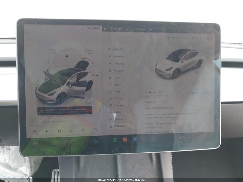 7SAYGDEF5NF390415 2022 TESLA MODEL Y photo no. 17