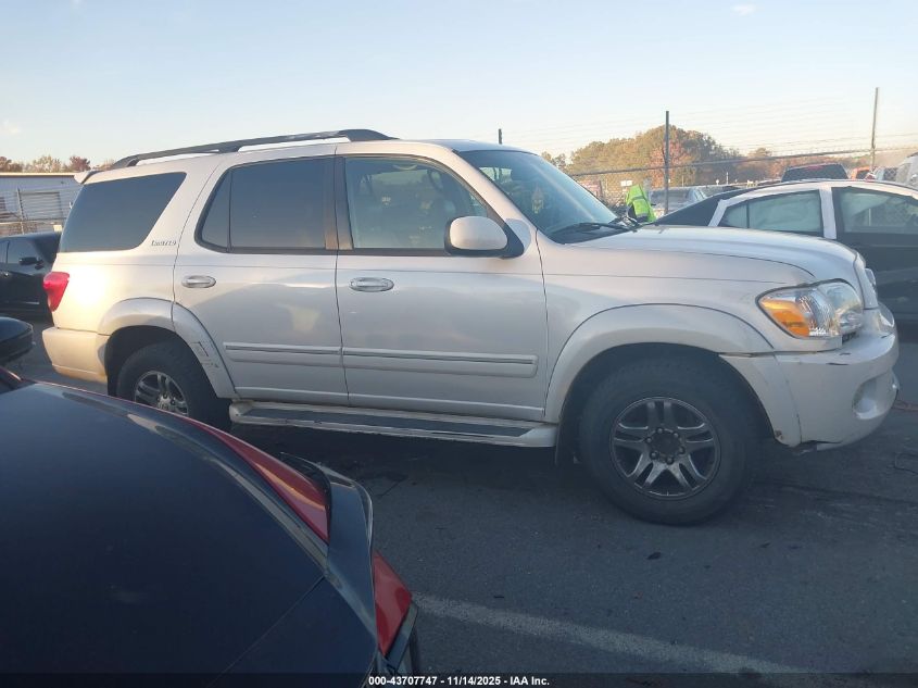 2005 Toyota Sequoia Limited V8 VIN: 5TDZT38A55S262579 Lot: 43707747