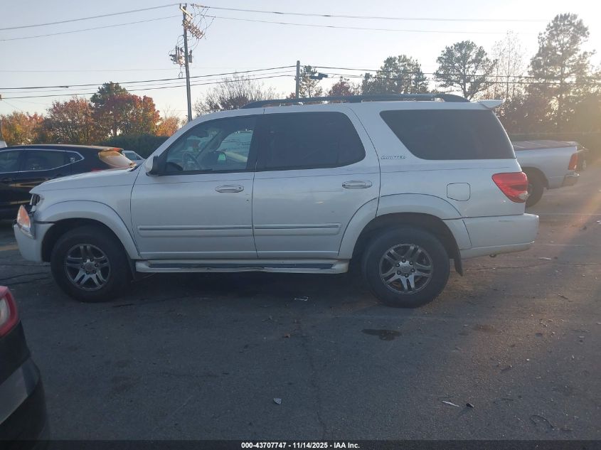 2005 Toyota Sequoia Limited V8 VIN: 5TDZT38A55S262579 Lot: 43707747