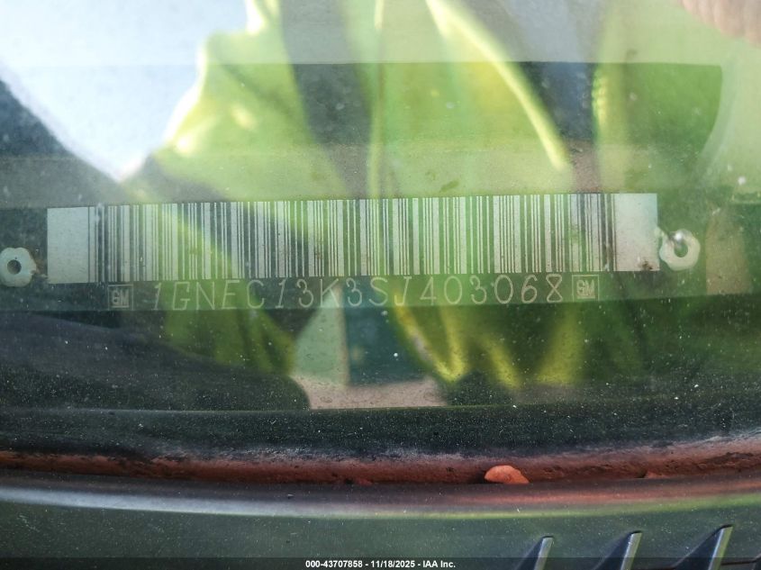 1995 Chevrolet Tahoe C1500 VIN: 1GNEC13K3SJ403068 Lot: 43707858