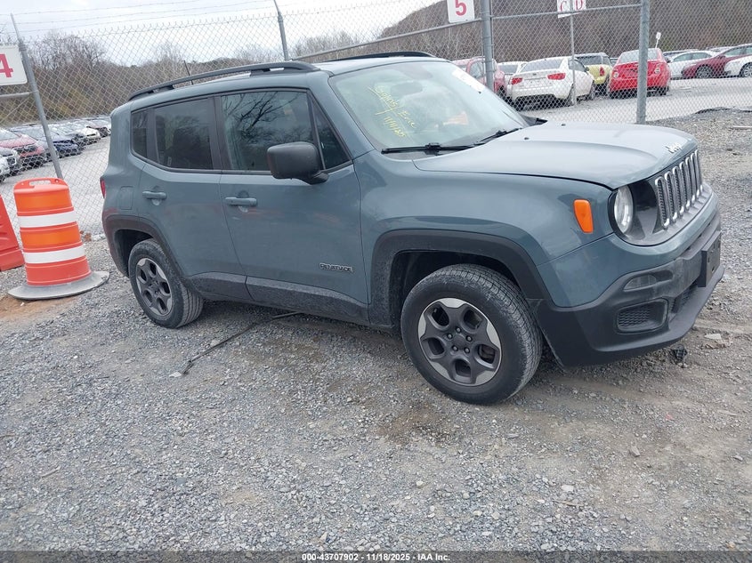 ZACCJBAB6JPH19710 2018 Jeep Renegade Sport 4X4 auction photo 1
