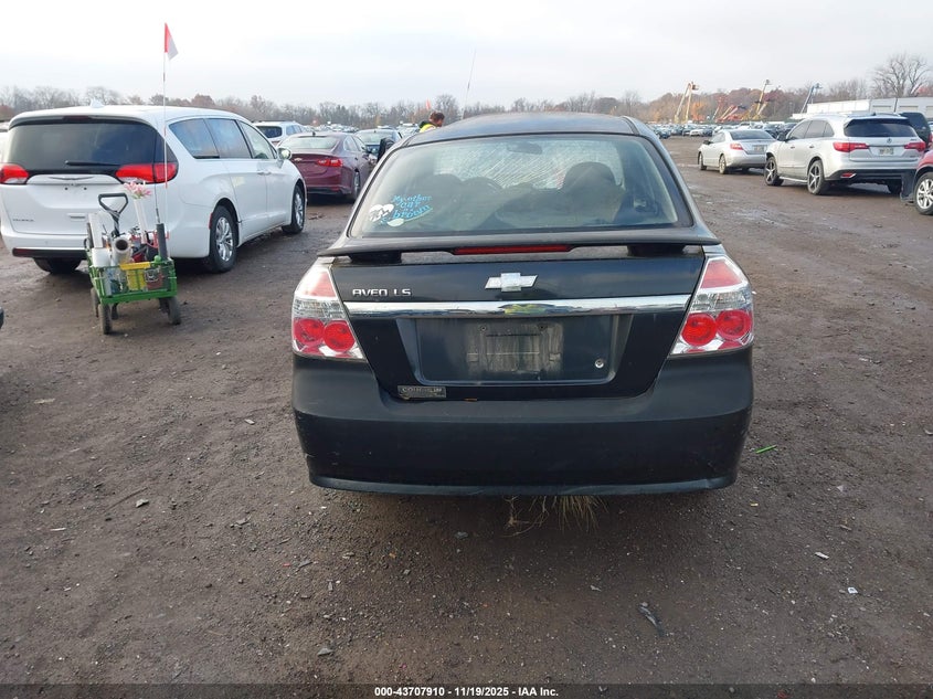2008 Chevrolet Aveo Ls VIN: KL1TD56678B095707 Lot: 43707910