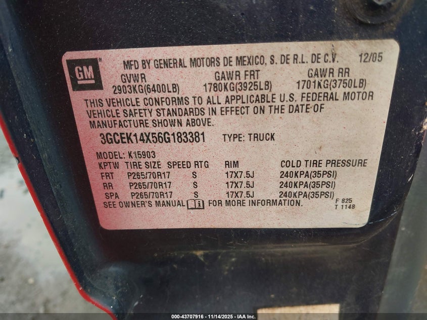 3GCEK14X56G183381 2006 CHEVROLET SILVERADO photo no. 9