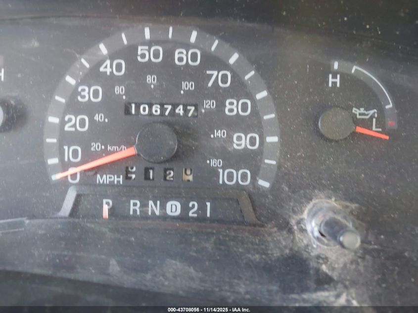 2001 Ford E-250 Commercial/Recreational VIN: 1FTNE24L61HA30341 Lot: 43708056