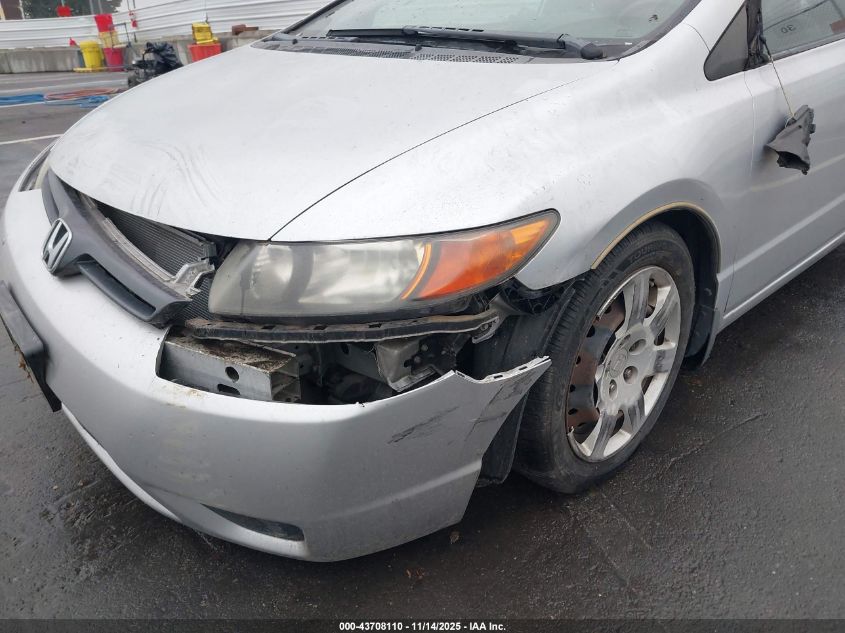 2008 Honda Civic Lx VIN: 2HGFG12618H528152 Lot: 43708110