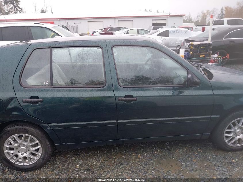1998 Volkswagen Golf Gl VIN: 3VWFA81H3WM140539 Lot: 43708117