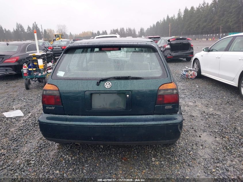 1998 Volkswagen Golf Gl VIN: 3VWFA81H3WM140539 Lot: 43708117