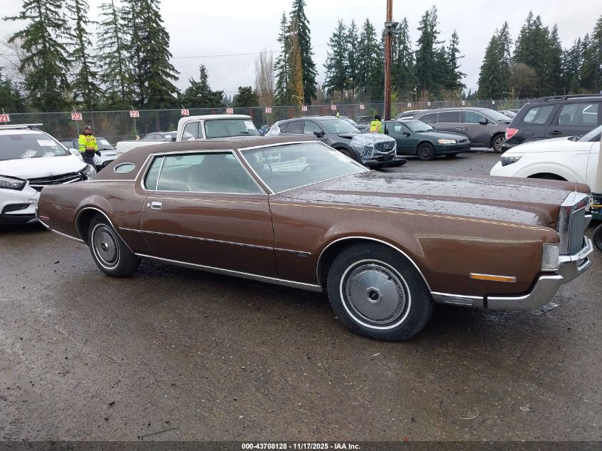 1972 Lincoln Continental VIN: 2Y89A889397 Lot: 43708128