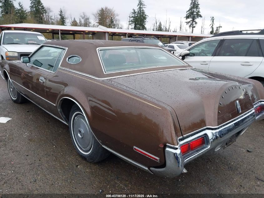 1972 Lincoln Continental VIN: 2Y89A889397 Lot: 43708128