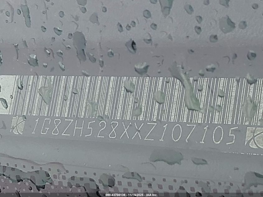 1999 Saturn Sl1 VIN: 1G8ZH528XXZ107105 Lot: 43708136
