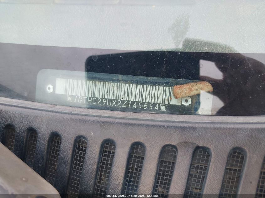 2002 GMC Sierra 2500Hd Sl VIN: 1GTHC29UX2Z145654 Lot: 43708250