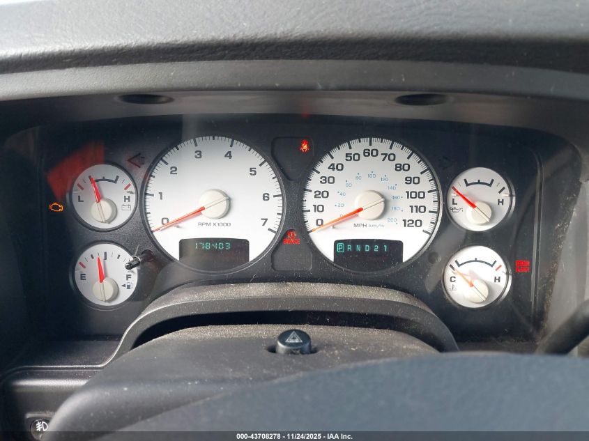 2004 Dodge Ram 1500 Slt/Laramie VIN: 1D7HA18D74S595538 Lot: 43708278