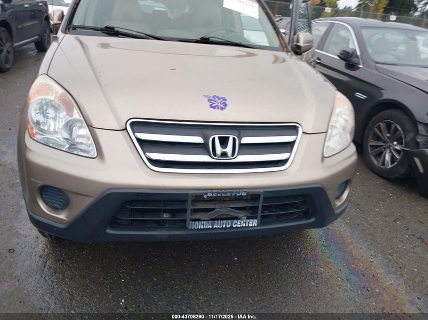 2006 Honda Cr-V Se VIN: JHLRD78996C060828 Lot: 43708290