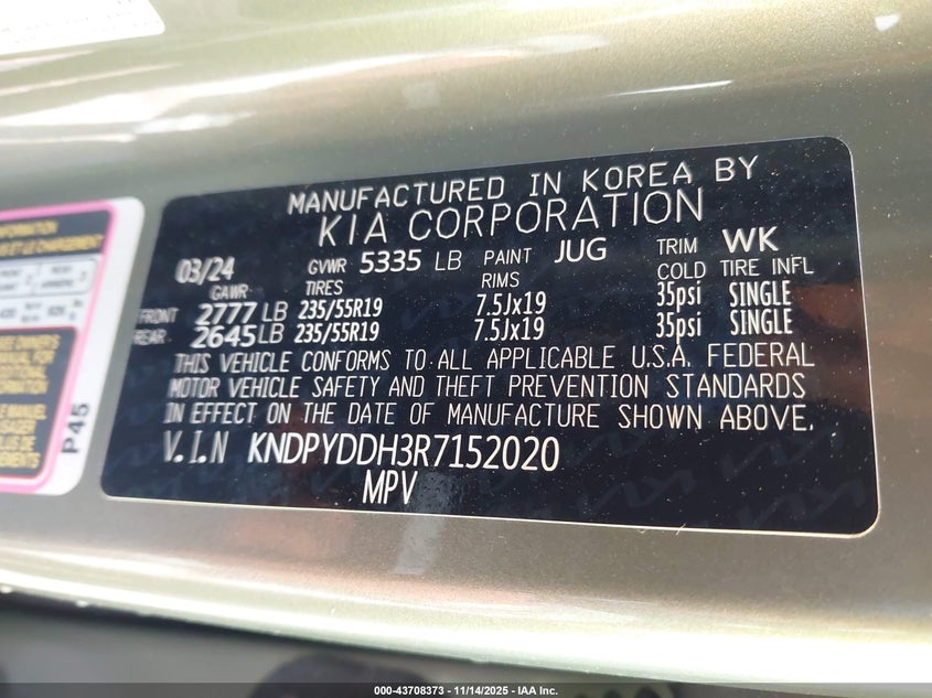 KNDPYDDH3R7152020 2024 KIA SPORTAGE photo no. 9