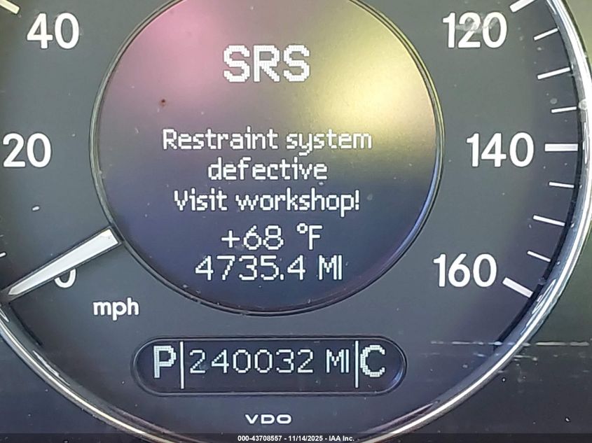 2004 Mercedes-Benz Clk 320 VIN: WDBTJ65JX4F063056 Lot: 43708557