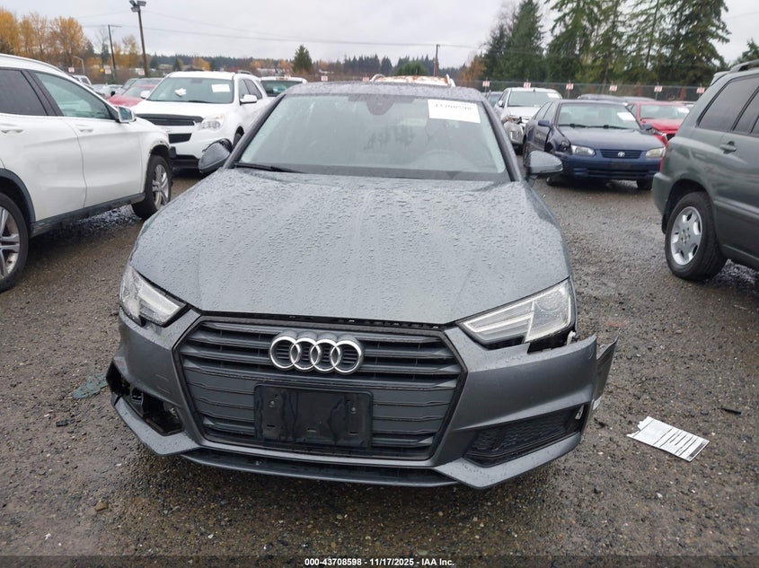 2019 Audi A4 40 Premium VIN: WAUGMAF44KN011606 Lot: 43708598
