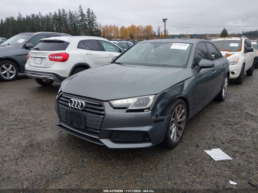 2019 Audi A4 40 Premium VIN: WAUGMAF44KN011606 Lot: 43708598