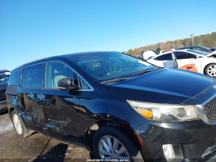 2015 Kia Sedona Ex VIN: KNDMC5C12F6022243 Lot: 43708619