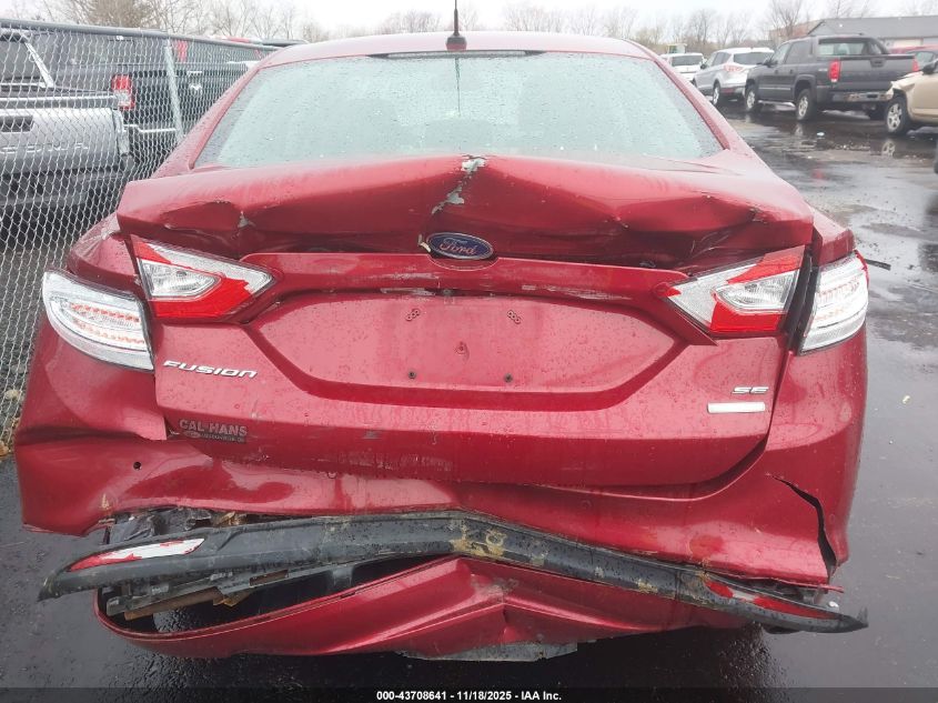 2016 Ford Fusion Se VIN: 3FA6P0HDXGR325512 Lot: 43708641