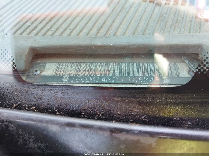 1990 Chevrolet Gmt-400 K1500 VIN: 1GCDK14K1LE106249 Lot: 43708694