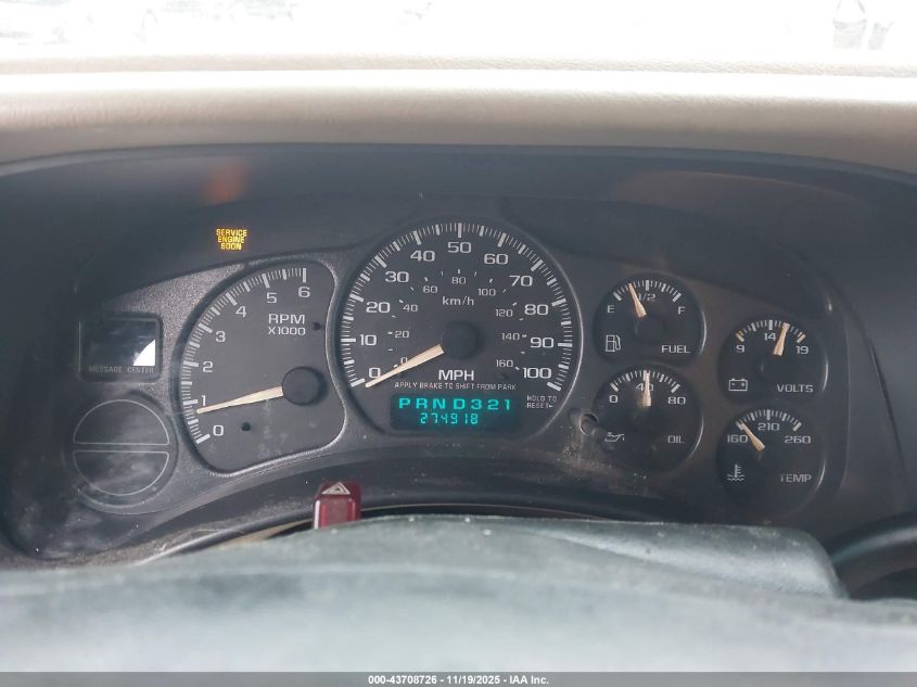 2002 Chevrolet Tahoe Lt VIN: 1GNEK13Z82J308912 Lot: 43708726