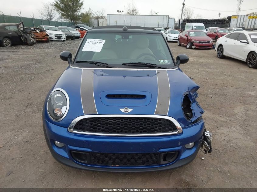 2012 Mini Cooper S VIN: WMWZP3C51CT250343 Lot: 43708737