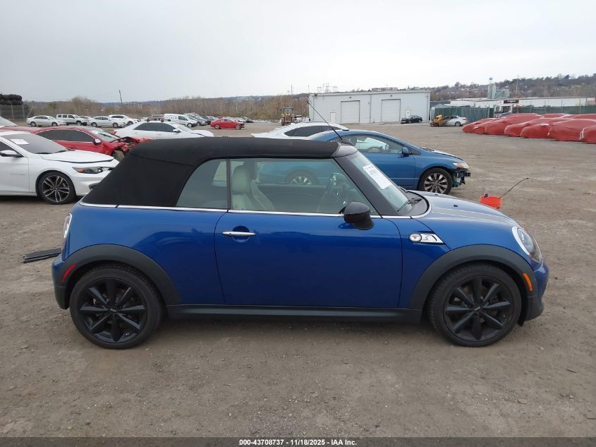 2012 Mini Cooper S VIN: WMWZP3C51CT250343 Lot: 43708737