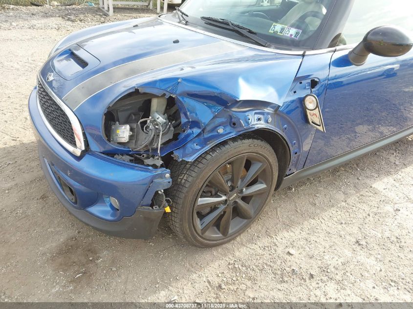 2012 Mini Cooper S VIN: WMWZP3C51CT250343 Lot: 43708737