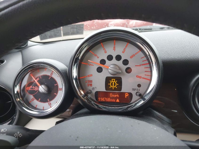 2012 Mini Cooper S VIN: WMWZP3C51CT250343 Lot: 43708737